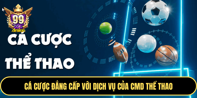 Cá cược đẳng cấp với dịch vụ của CMD Thể Thao