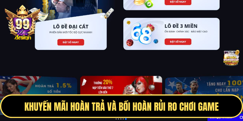 Khuyến mãi hoàn trả và bồi hoàn rủi ro chơi game